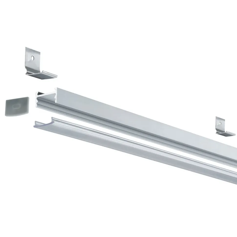 Paulmann Square Profil alu satineret diffusor, 2 m