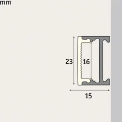 Paulmann Square Profil, sort, hvid diffusor, 2 m