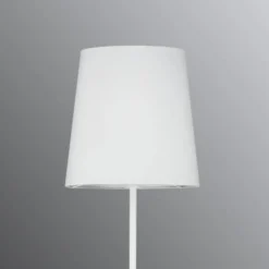 Paulmann Stellan gulvlampe, hvid tekstilskærm
