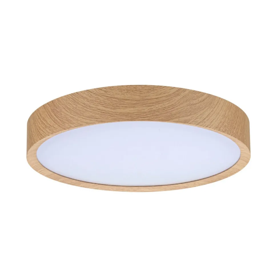 Paulmann Tega LED-loftlampe IP44 CCT træ