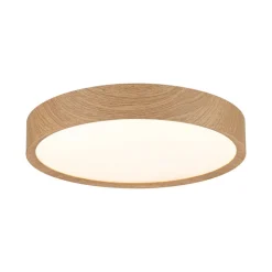 Paulmann Tega LED-loftlampe IP44 CCT træ