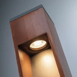 Paulmann Trabia LED-sokkelampe i træ, højde 60 cm