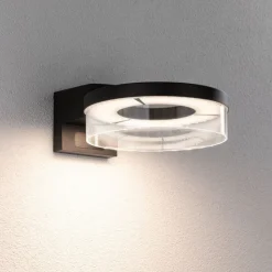 Paulmann udendørs LED-væglampe Capera, antracit, IP44