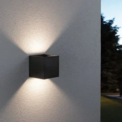 Paulmann udendørs LED-væglampe Cybo, RGBW, 10 cm, antracit