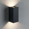 Paulmann udendørs LED-væglampe Flame, 22 cm, antracit, op/ned