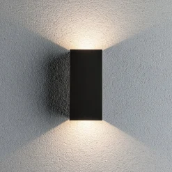 Paulmann udendørs LED-væglampe Flame, 22 cm, antracit, op/ned