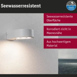 Paulmann udendørs LED-væglampe Silma hvid 1 lyskilde IP44