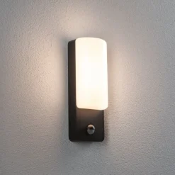 Paulmann udendørs LED-væglampe Bonnie, aluminium, antracit, sensor