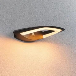 Paulmann udendørs LED-væglampe Akena, 2.200 K, antracit