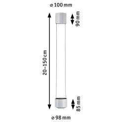 Paulmann URail Aldan LED-pendellampe, hvid