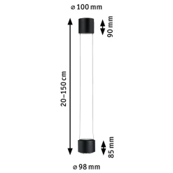 Paulmann URail Aldan LED-pendel 4.000 K sort
