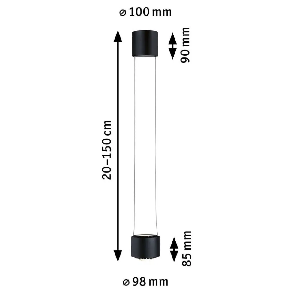 Paulmann URail Aldan LED-pendel 4.000 K sort