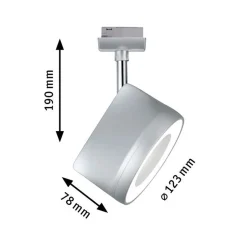 Paulmann URail Arena LED-spot, dæmpes krom 4.000 K