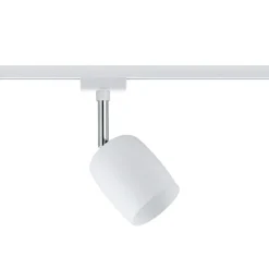 Paulmann URail Blossom spot, hvidt, satineret glas