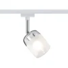Paulmann URail Blossom spot, hvid/klar/satineret