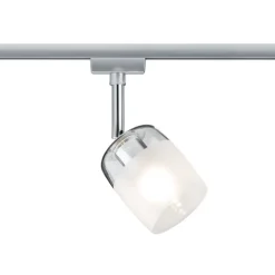 Paulmann URail Blossom spot, krom/klar/satineret