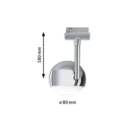 Paulmann URail Capsule II LED-spot, mat krom