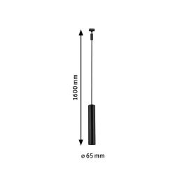 Paulmann URail Catalejo LED-pendellampe, mat sort