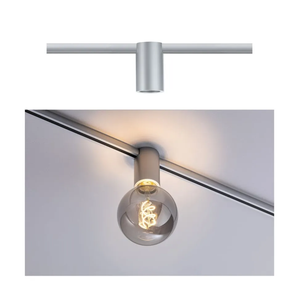 Paulmann URail Ceiling Socket E27, mat krom