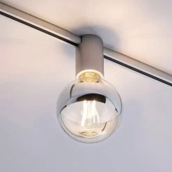 Paulmann URail Ceiling Socket E27, mat krom