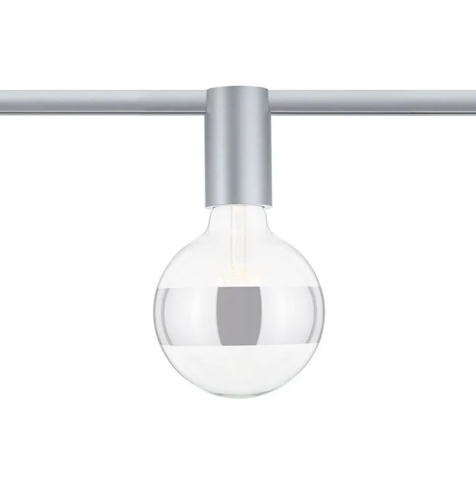 Paulmann URail Ceiling Socket E27, mat krom