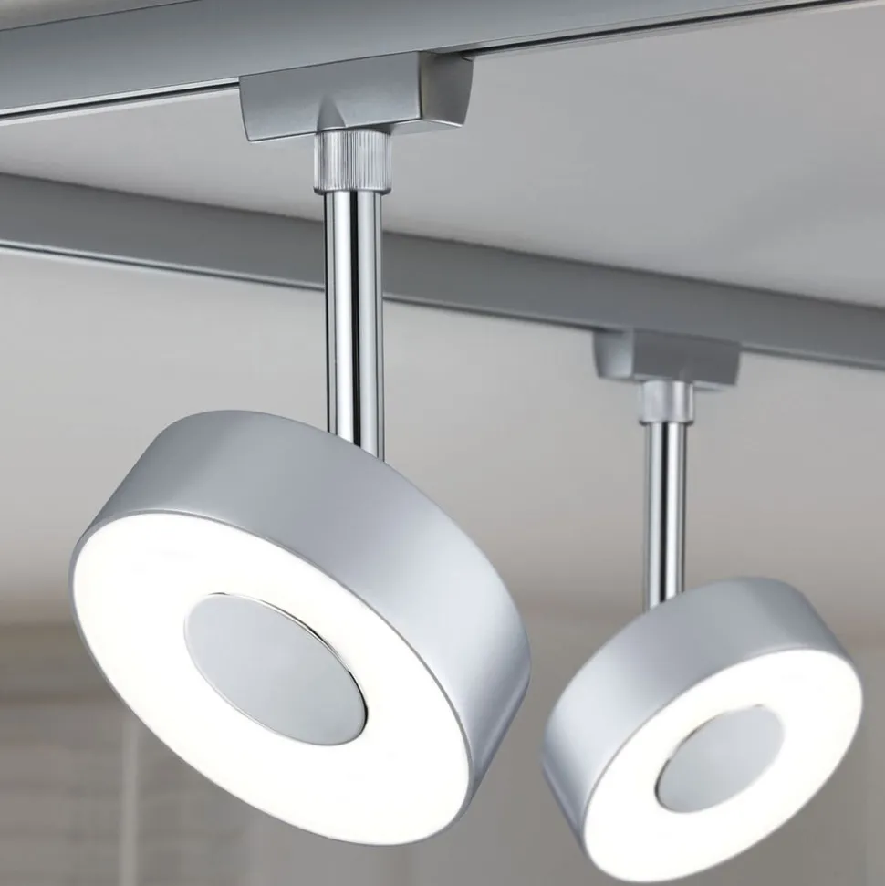 Paulmann URail Circle LED-spot rund 4.000 K krom
