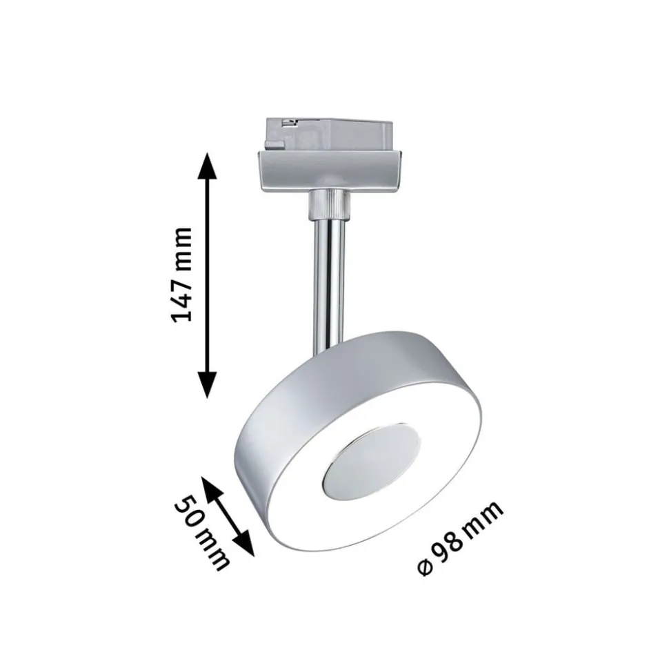 Paulmann URail Circle LED-spot rund 4.000 K krom