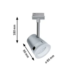 Paulmann URail Cone, ZigBee, CCT, mat krom