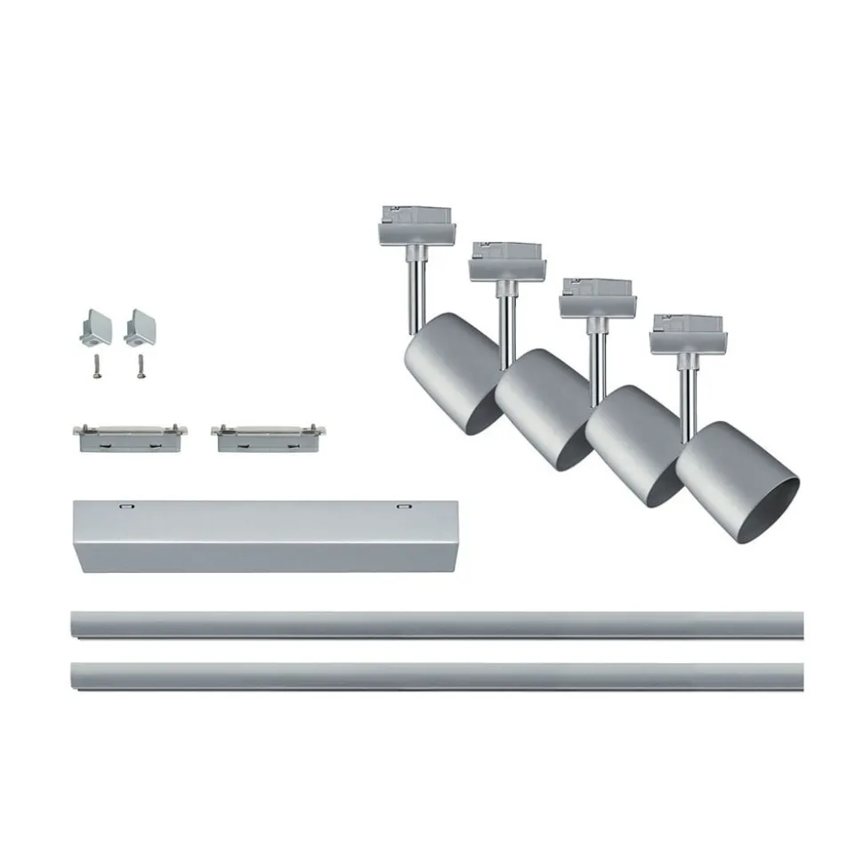 Paulmann URail Cover Set, 4 spots, 2xrail krom