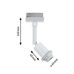 Paulmann URail DecoSystems spotlight E14, hvid