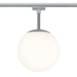 Paulmann URail Globe kuglelampe i krom, opalglas