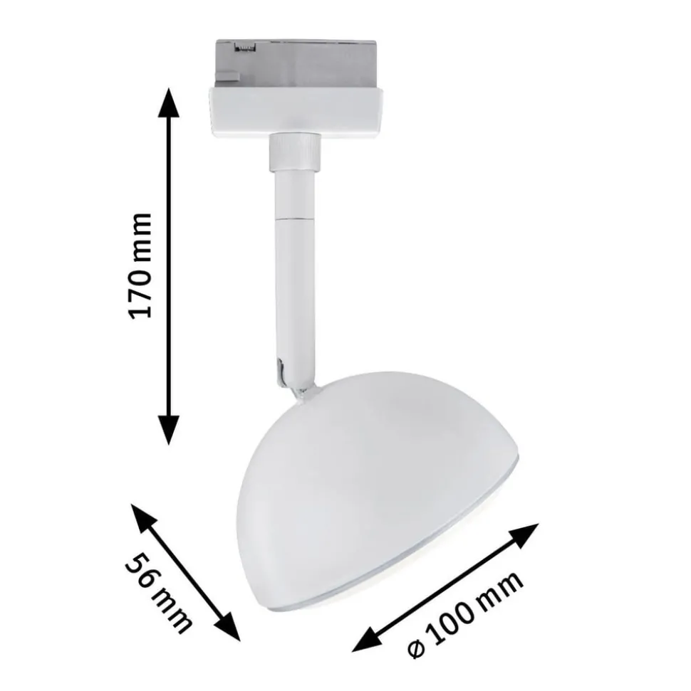 Paulmann URail Hemi LED-spot 3.000 K hvidt