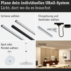 Paulmann URail Hildor LED-pendel 3.000K hvid