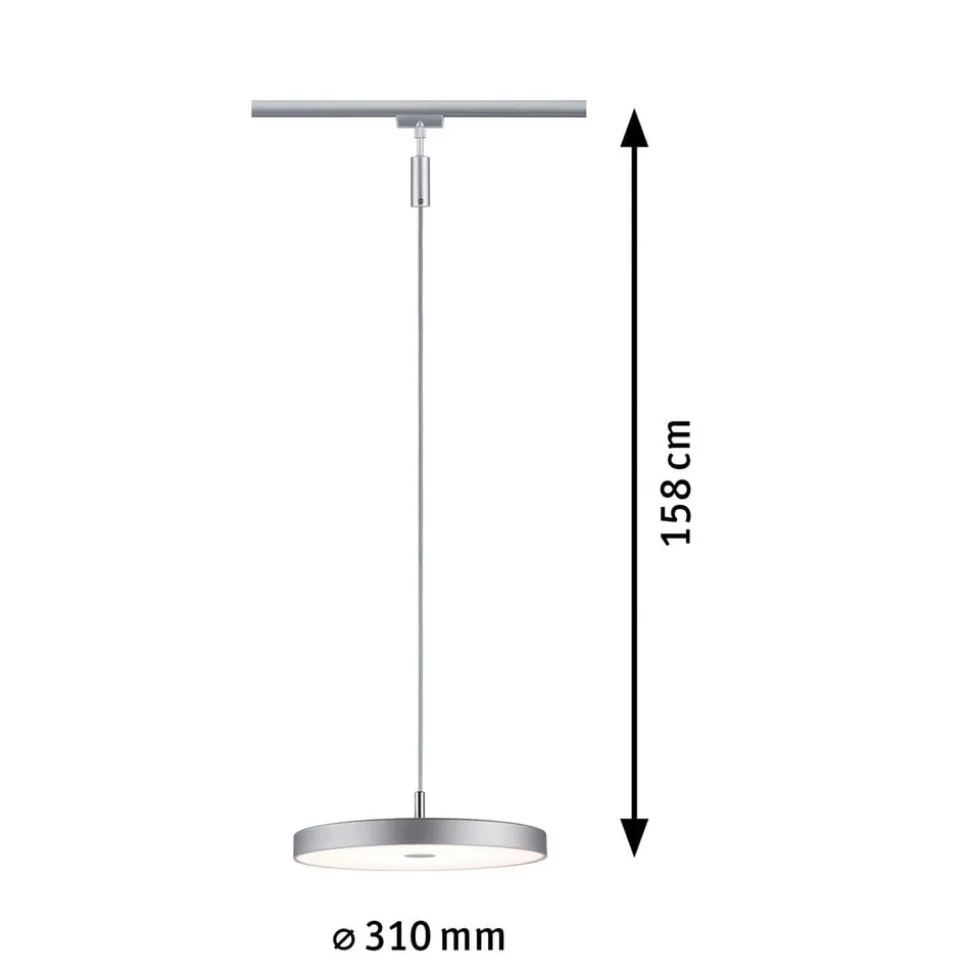 Paulmann URail Hildor LED-pendel 3.000K krom