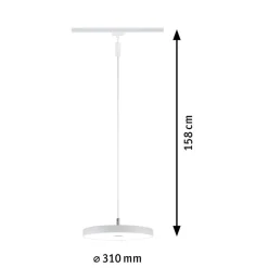 Paulmann URail Hildor LED-pendel hvid 4.000 K