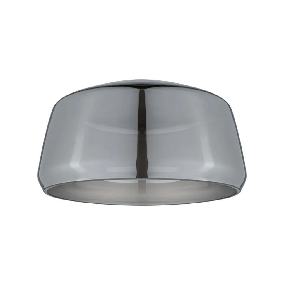 Paulmann URail lampeskærm Neila 2Easy, Ø 23 cm, røget glas