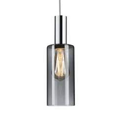 Paulmann URail lampeskærm Raja 2Easy, røget glas Ø 10 cm