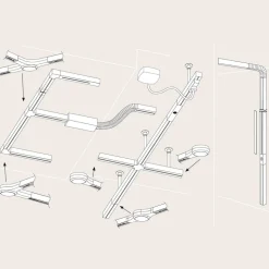 Paulmann URail LED Line Connector, mat krom
