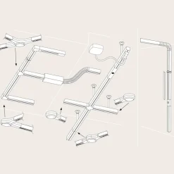 Paulmann URail LED L-stik, mat krom