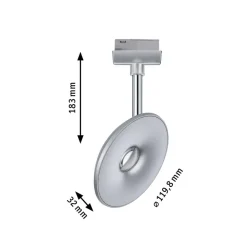 Paulmann URail LED-spot Eye krom mat