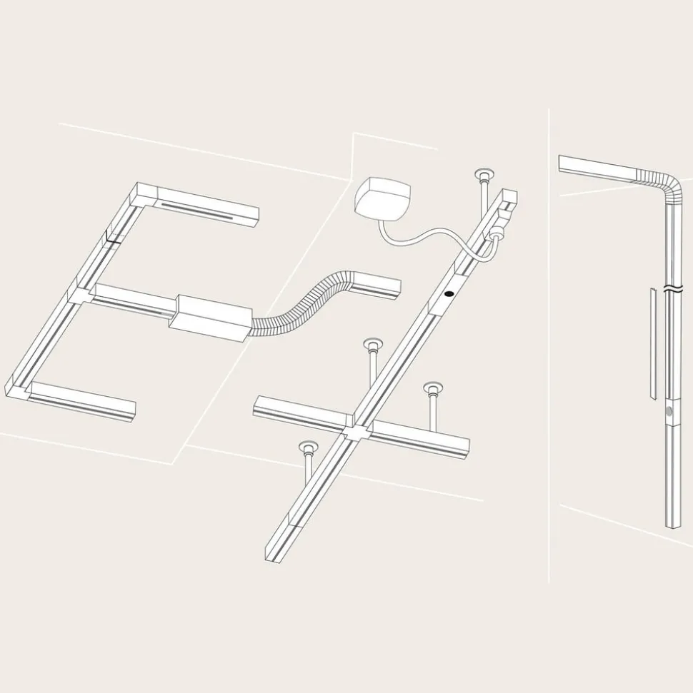 Paulmann URail L-konnektor, hvid