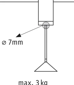 Paulmann URail pendeladapter Universal 100 W hvid