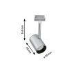Paulmann URail Shine LED-spotlight i krom