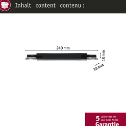 Paulmann URail skinneadapter Zigbee Dæmp/Switch krom mat