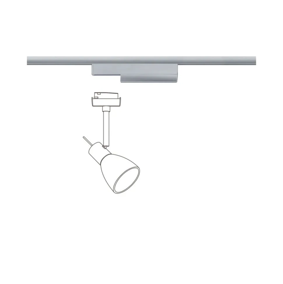 Paulmann URail skinneadapter Zigbee 3.0, krom mat