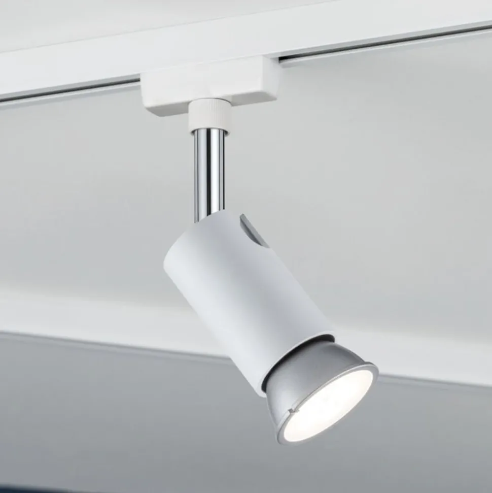 Paulmann URail skinnespot Pure I, hvid mat, GU10, metal