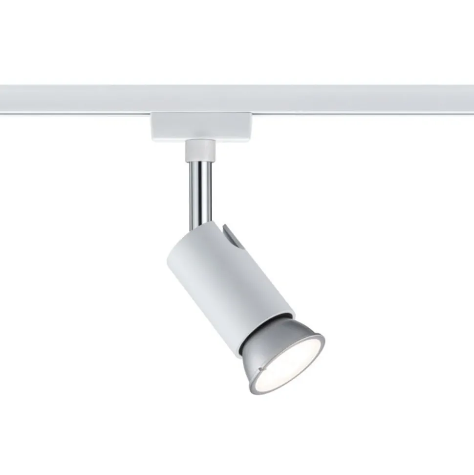 Paulmann URail skinnespot Pure I, hvid mat, GU10, metal