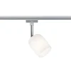Paulmann URail Spot Blossom mat krom, satinglas