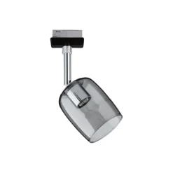 Paulmann URail Spot Blossom sort, røgfarvet glas