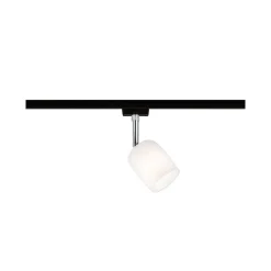 Paulmann URail Spot Blossom sort, satineret glas